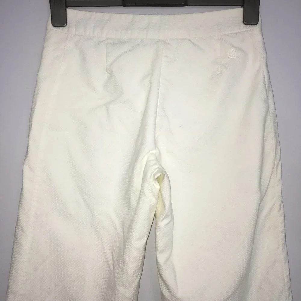 Tommy Hilfiger Womens 2 Pants White Mid-Calf Career Cropped 100% Cotton Capri - Picture 5 of 11